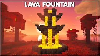 Minecraft: How to Build a Lava Fountain [Tutorial] 2020