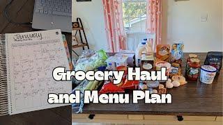 First Grocery Haul and Menu Plan of 2025! Working on a Freezer Challenge!