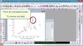 Find peaks, Label peaks, and Remove Unwanted Labels in Origin