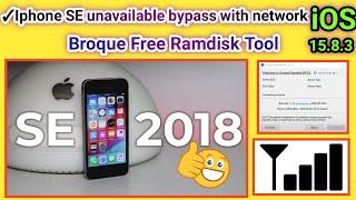 How to bypass Iphone SE unavailable mode free with network by Broque Ramdisk tool 2024