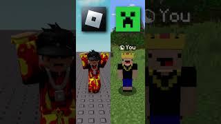 Roblox Vs Minecraft  #shorts #roblox #minecraft