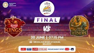 LIVE - FINAL - Anmol Kings Halar vs JMD Kutch Riders - Saurashtra Pro T20 League | DD Sports