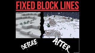 How To Remove Block Lines In Minecraft!