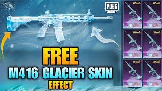  FREE M4 GLACIER IN PUBG MOBILE (EFFECT) | FREE M416 GLACIER EFFECT IN PUBG MOBILE, PUBG 3.5 UPDATE