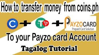 How to transfer money from coins.ph to Payzo card Account using USDT Tron Crypto 2025