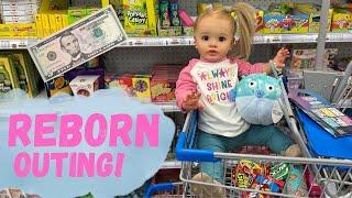 Reborn Doll Outing to FIVE BELOW | We met a young Subscriber! #reborns #dolls #roleplay