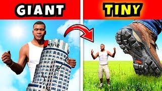 GTA 5 but FRANKLIN Gets SMALLER!