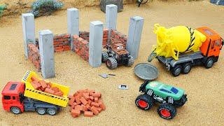 Diy Brick Garage Building Science Project with  Mini Tractor