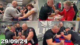 Armwrestling Mindaugas Dulskas,Scott Barratt,Daniel Constantin,Dylan Daybell,Anitulesei Ionut, Mark