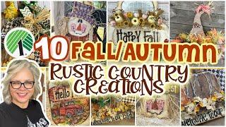 10 DOLLAR TREE FALL/AUTUMN RUSTIC COUNTRY CREATIONS TO MAKE AND SELL THIS YEAR!!
