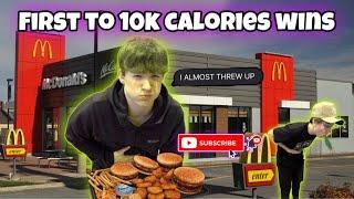 First to EAT 10,000 CALORIES WINS!! | Insane Food Challenge Gone Wild..