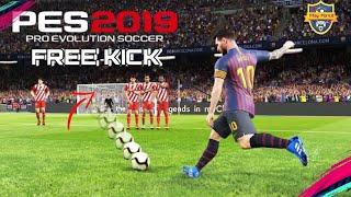 Как бить штрафные удары в PES 2020 mobile | FREE KICK PES 2020 mobile