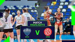 Highlights | C.S.O. VOLUNTARI 2005 vs. Rabotnicki SKOPJE | CEV Champions League Volley 2025