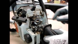 Repair of chainsaw STIHL MS 180, repair and carb tuning, does not start