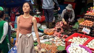 Cambodian market in 2025, the place with the freshest fish and vegetables in the world