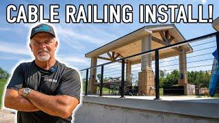 Installing a Muzata Cable Railing In My DREAM Backyard Beach Club!