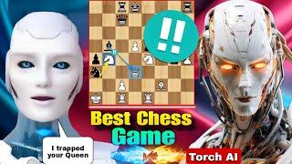 Stockfish 17 PLAYED THE BEST Chess Game With The Best Chess Engine Torch AI | Chess Strategy | AI