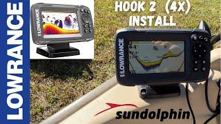 Lowrance Hook2 (4x) Fish Finder Install, perfect for kayaks and Jon boats