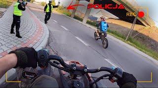 Quad 125 & Cross 125 vs Police - Ucieczka przed policją ! 