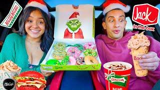 TRYING NEW CHRISTMAS ITEMS FROM FAST FOOD RESTAURANTS!