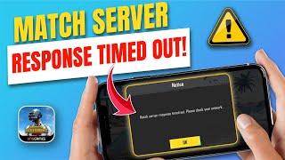 Fix the Match Server Response Time Out Issue in PUBG Mobile on iPhone | PUBG Mobile Match Time Out