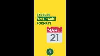 #Excel - Özel Tarih Formatı | #shorts