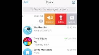 Mute and unmute chats with a swipe or a press whenever ... Telegram Tips