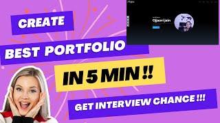 Best way to create a portfolio