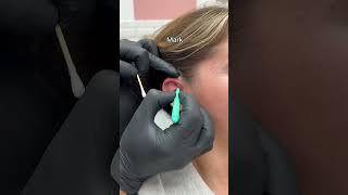 Double Forward Helix Piercing #shorts