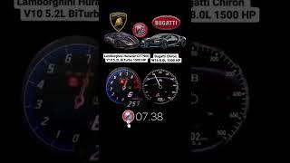 Lamborghini Huracán GTT900 1500Hp vs Bugatti Chiron 1500HP #acceleration #vmaxgermany