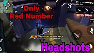 Free Fire||Only red number||Dragonov gun||ac gamer yt #acgamer #freefire