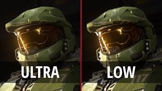 HALO INFINITE 4K ULTRA - PC Comparaison Graphismes et FPS