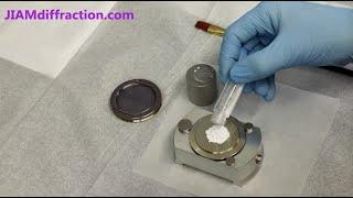 XRD Sample Preparation - Back Loaded Sample Holder - X-ray Diffraction