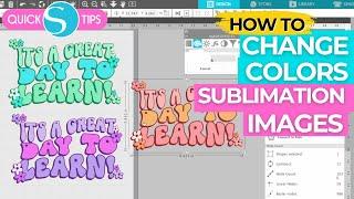 How to Make Sublimation Images a Different Color..for FREE!