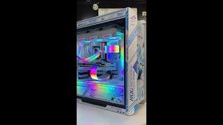 white gaming pc build #shorts #satisfyingcrafts #gamingpc