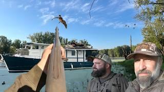 Mississippi River Duck Hunting Opening Day Limits Hunting From a House Boat Part 1 of 3