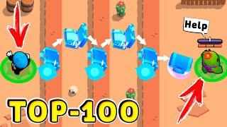 ТОП-100 Смешных Моментов в Brawl Stars !! ТРОЛЛЬ vs СПАЙК!!