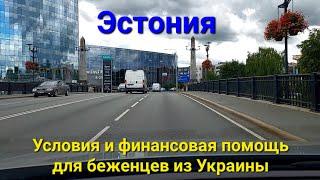 Эстония. Условия и финансовая помощь для беженцев из Украины.