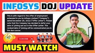 Infosys Date of Joining Update | Infosys DOJ Deferment | Tamil