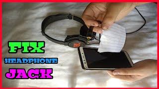 How to Fix a Loose Headphone Jack With Paper | Fix 3.5mm Loose headphone #shorts