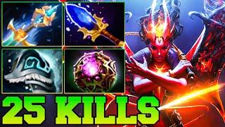 25 Kills + Ultra Kills QOP Dota 2 Mid - Best Queen Of Pain Dota 2 Pro Gameplay Guide Build 7.37