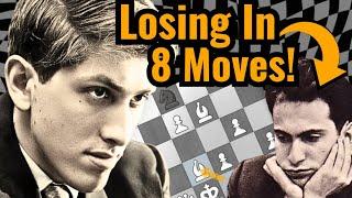 Bobby Fischer Destroys Mikhail Tal With ASTONISHING Queen Sacrifice!