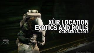 Xur Location & Exotics 10-18-19 / October 18, 2019 [Destiny 2]