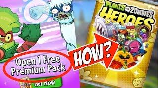 Plants Vs Zombies Heroes - HOW TO GET FREE PREMIUM PACK - Spend Gems Tip - Not a PvZ Hack