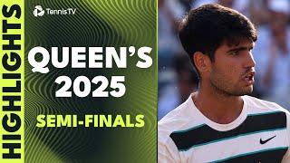 Alcaraz Takes On Bautista Agut; Draper vs Lehecka | Queen's 2025 Semi-Final Highlights