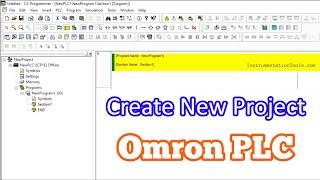 How to Create New Project in Omron PLC? - CX Programmer - CX One