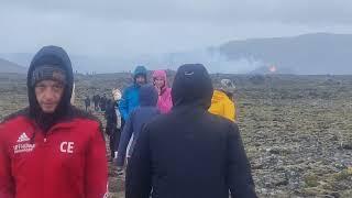 New volcano trail attracts hundreds of hikers. New tourist mecca of Iceland. 01.09.24