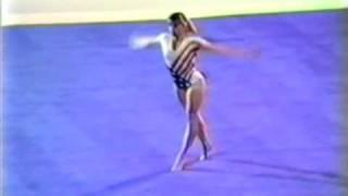 10th AA USA Kathy Johnson FX - 1984 Olympic Games 9.250