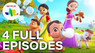 Mighty Little Bheem FULL EPISODES 1-4  Season 1 Compilation  Netflix Jr