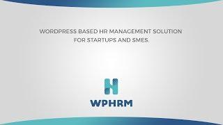 WPHRM Intro Video